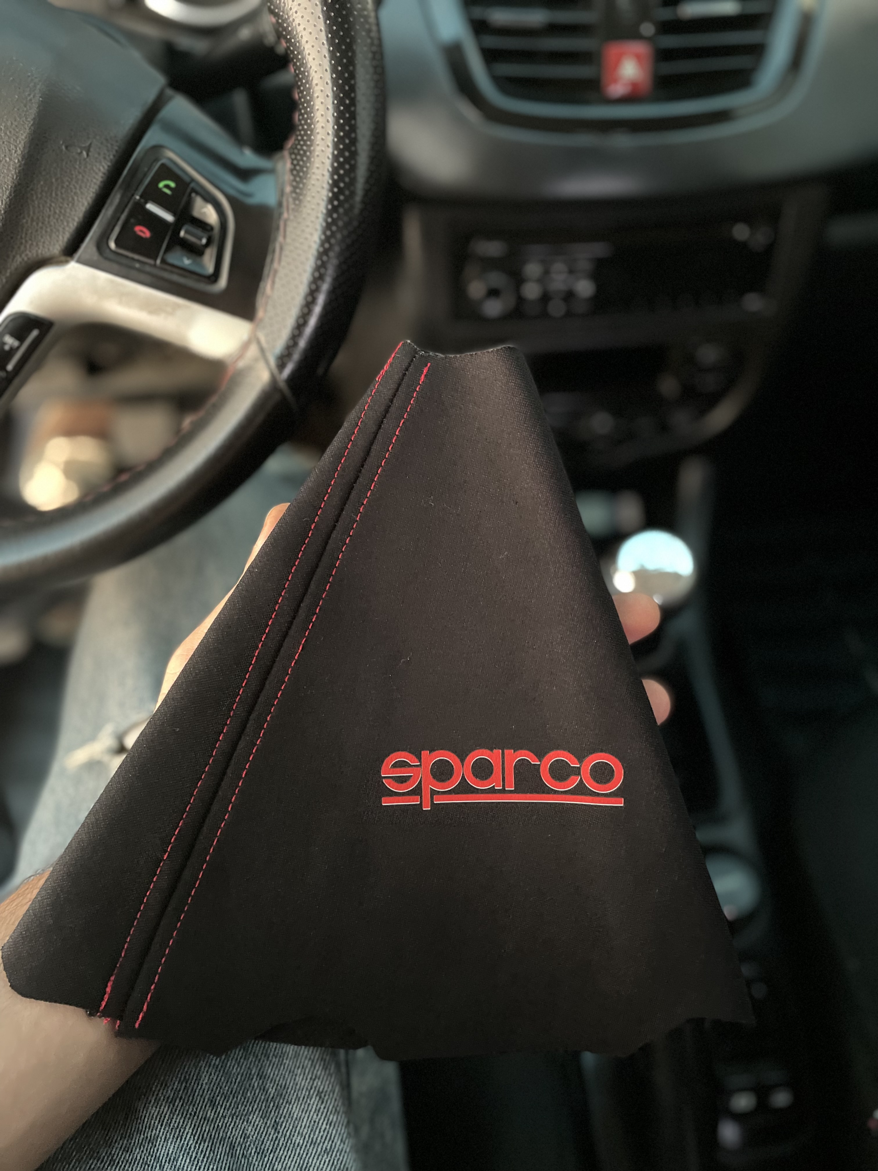 گردگیر دنده  206 207طرح اسپارکو دوخت قرمز طرح کوچک