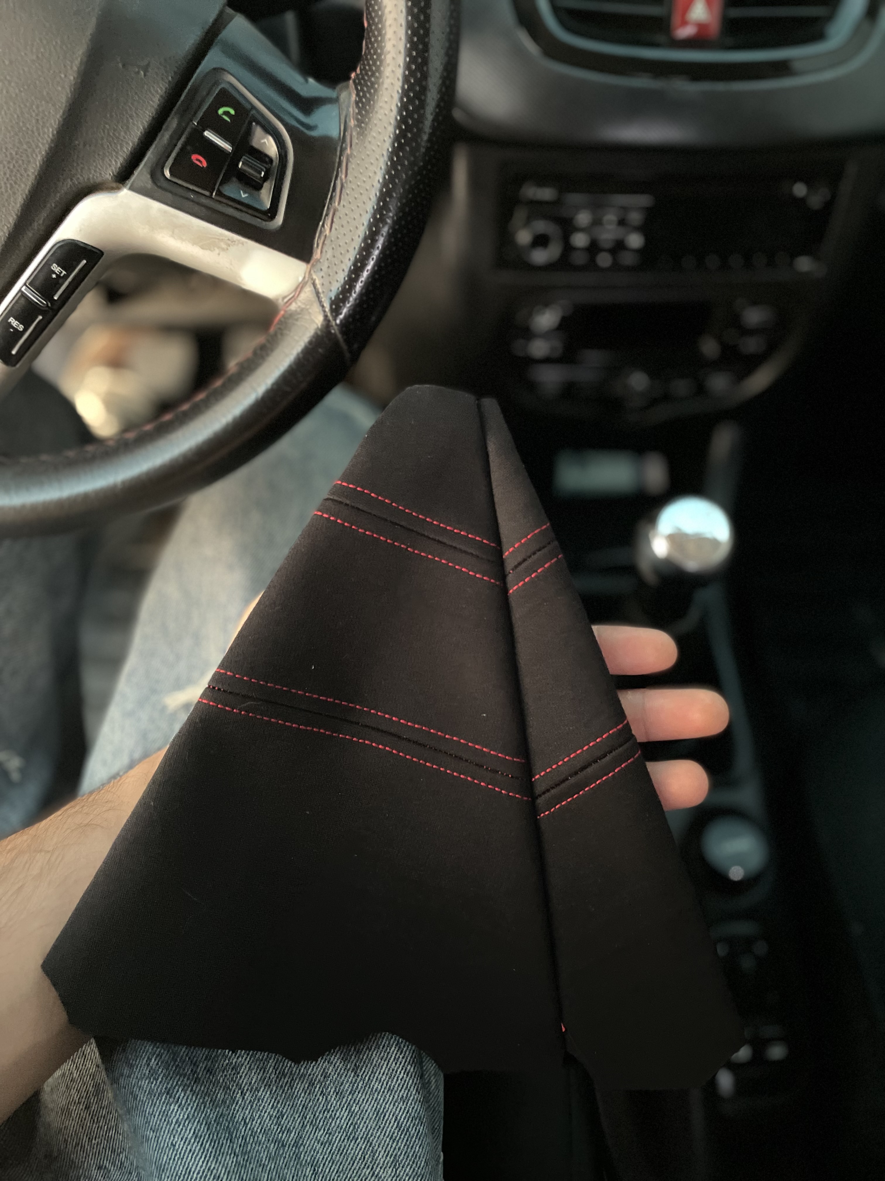 گردگیر دنده  206 207دوخت قرمز ساده