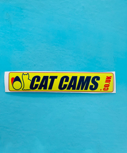 استیکر catcams سایز ۱۴ سانت
